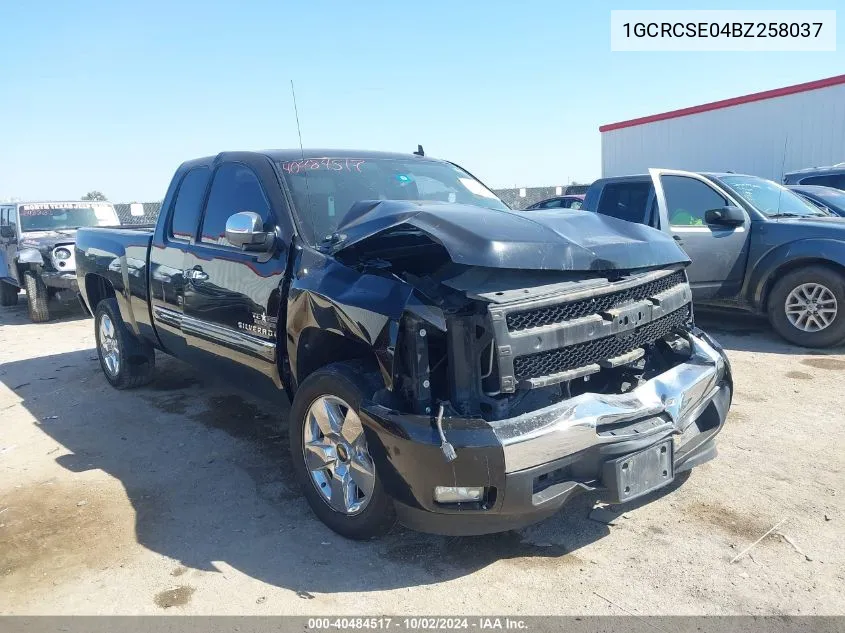 2011 Chevrolet Silverado 1500 Lt VIN: 1GCRCSE04BZ258037 Lot: 40484517