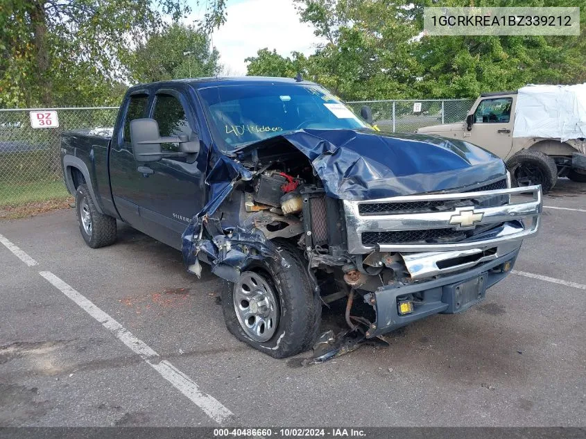 2011 Chevrolet Silverado 1500 Ls VIN: 1GCRKREA1BZ339212 Lot: 40486660