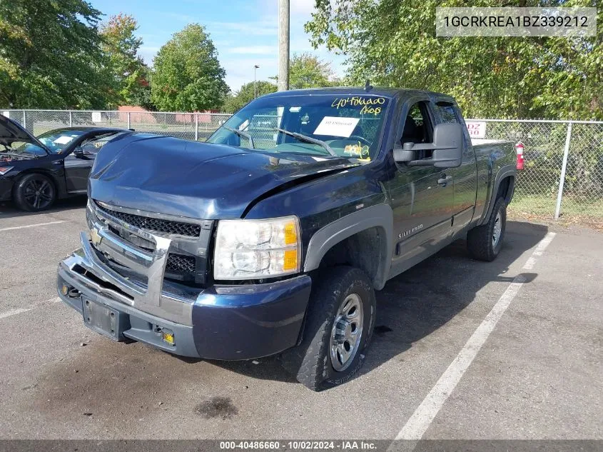 2011 Chevrolet Silverado 1500 Ls VIN: 1GCRKREA1BZ339212 Lot: 40486660