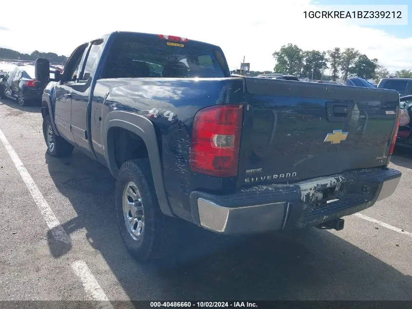 2011 Chevrolet Silverado 1500 Ls VIN: 1GCRKREA1BZ339212 Lot: 40486660