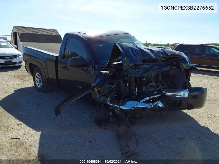 2011 Chevrolet Silverado 1500 Work Truck VIN: 1GCNCPEX3BZ276652 Lot: 40488094