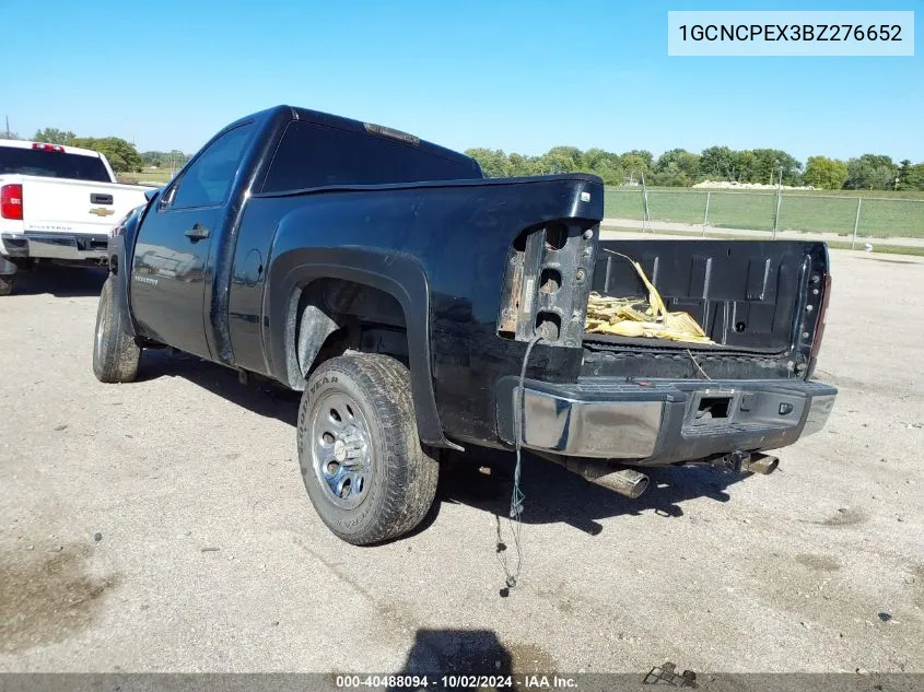 2011 Chevrolet Silverado 1500 Work Truck VIN: 1GCNCPEX3BZ276652 Lot: 40488094