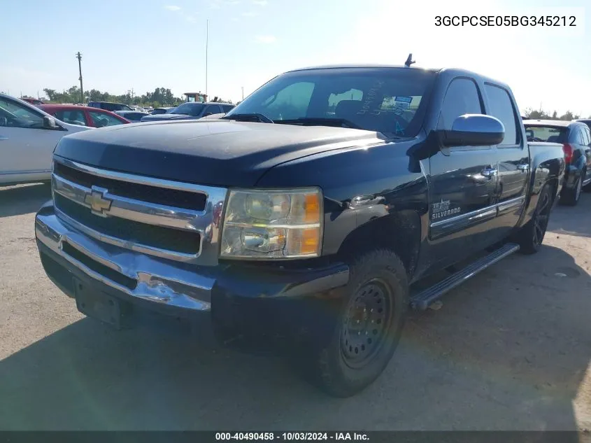 3GCPCSE05BG345212 2011 Chevrolet Silverado 1500 Lt