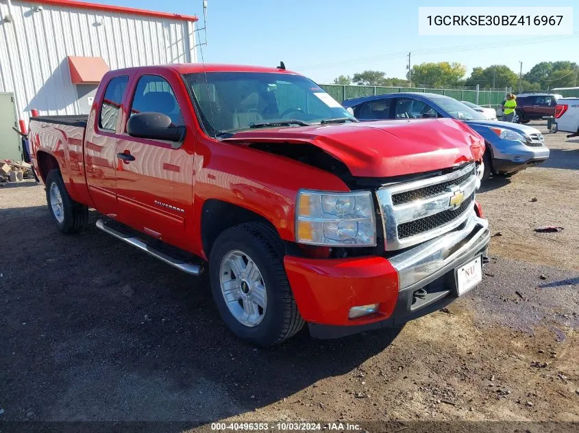 2011 Chevrolet Silverado 1500 Lt VIN: 1GCRKSE30BZ416967 Lot: 40496353