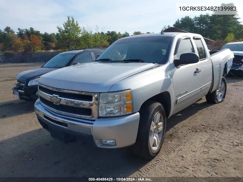 2011 Chevrolet Silverado 1500 Lt VIN: 1GCRKSE34BZ139983 Lot: 40498429