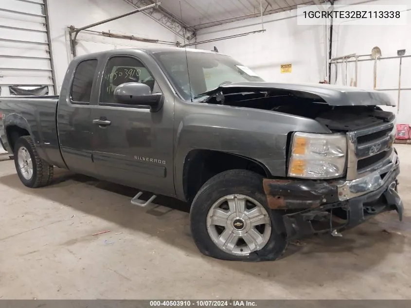 2011 Chevrolet Silverado 1500 Ltz VIN: 1GCRKTE32BZ113338 Lot: 40503910