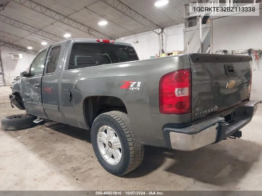 2011 Chevrolet Silverado 1500 Ltz VIN: 1GCRKTE32BZ113338 Lot: 40503910