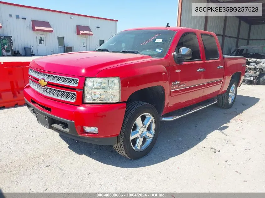 2011 Chevrolet Silverado 1500 Lt VIN: 3GCPKSE35BG257628 Lot: 40508686