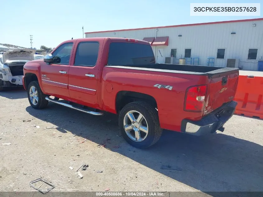 3GCPKSE35BG257628 2011 Chevrolet Silverado 1500 Lt