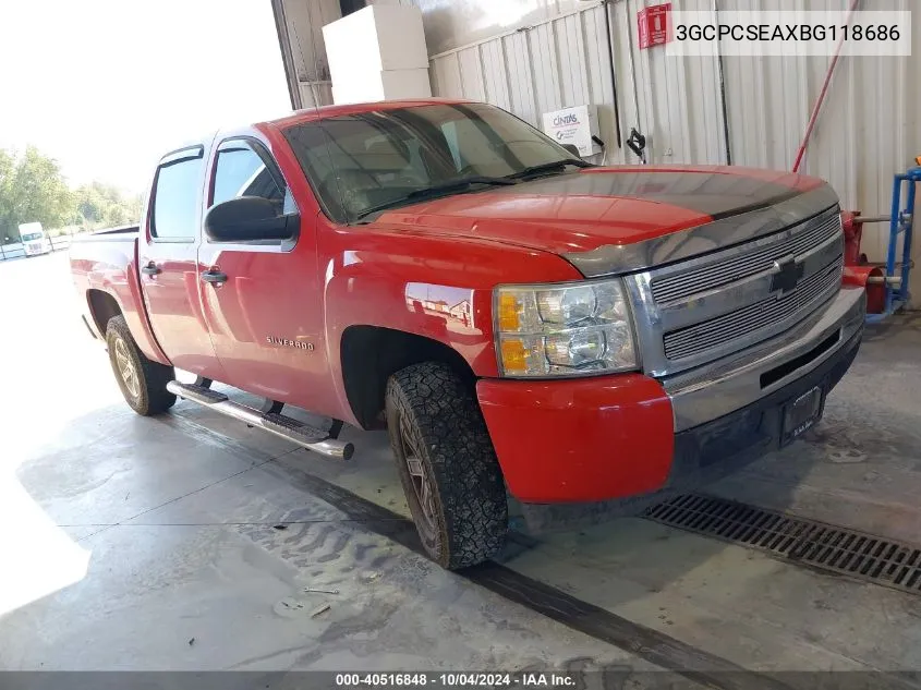 2011 Chevrolet Silverado 1500 Lt VIN: 3GCPCSEAXBG118686 Lot: 40516848