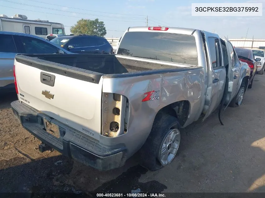 2011 Chevrolet Silverado K1500 Lt VIN: 3GCPKSE32BG375992 Lot: 40523681