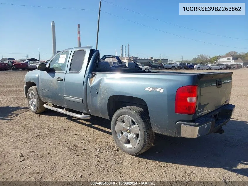 2011 Chevrolet Silverado 1500 Lt VIN: 1GCRKSE39BZ263862 Lot: 40545340