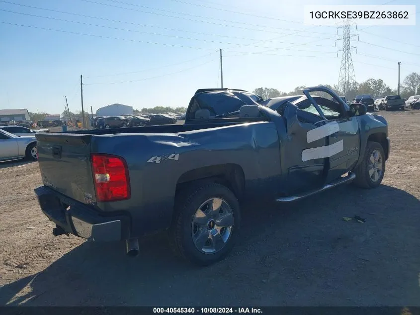 2011 Chevrolet Silverado 1500 Lt VIN: 1GCRKSE39BZ263862 Lot: 40545340