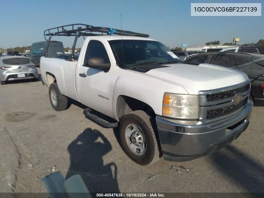 1GC0CVCG6BF227139 2011 Chevrolet Silverado 2500Hd Work Truck