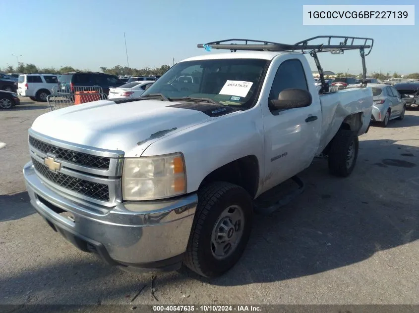 2011 Chevrolet Silverado 2500Hd Work Truck VIN: 1GC0CVCG6BF227139 Lot: 40547635