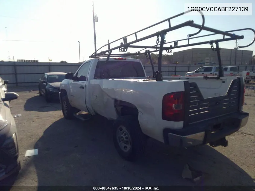 1GC0CVCG6BF227139 2011 Chevrolet Silverado 2500Hd Work Truck