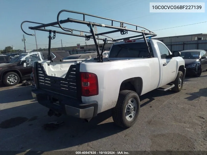 2011 Chevrolet Silverado 2500Hd Work Truck VIN: 1GC0CVCG6BF227139 Lot: 40547635