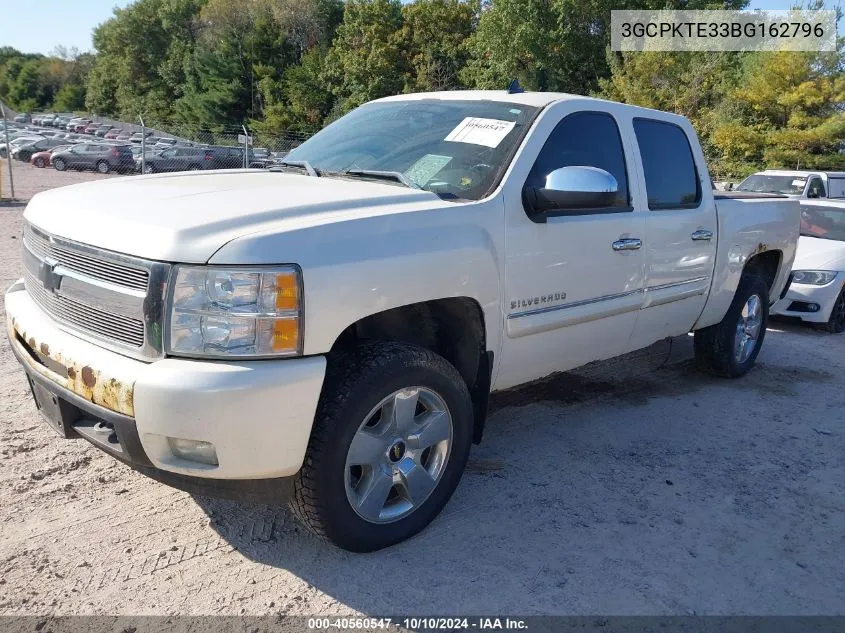 2011 Chevrolet Silverado 1500 Ltz VIN: 3GCPKTE33BG162796 Lot: 40560547