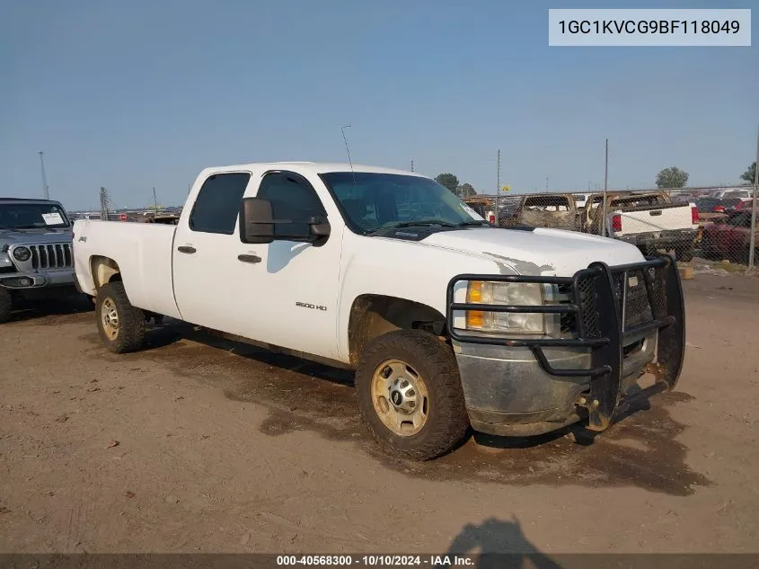 2011 Chevrolet Silverado 2500Hd Work Truck VIN: 1GC1KVCG9BF118049 Lot: 40568300