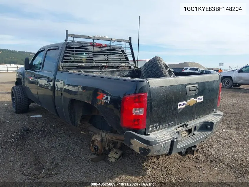 2011 Chevrolet Silverado 2500Hd Ltz VIN: 1GC1KYE83BF148204 Lot: 40575869