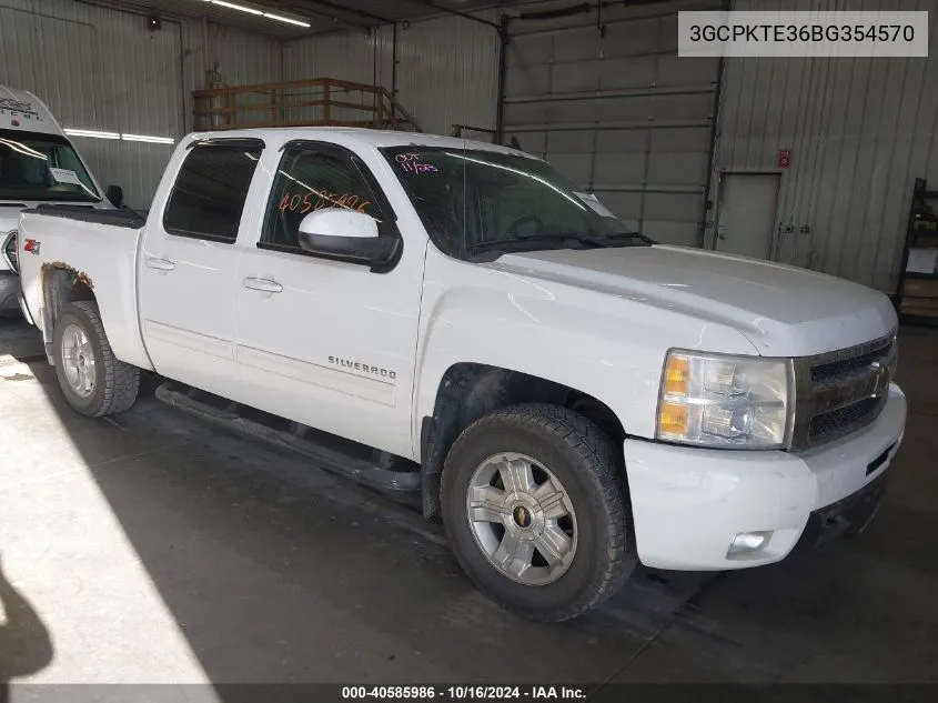 2011 Chevrolet Silverado 1500 Ltz VIN: 3GCPKTE36BG354570 Lot: 40585986