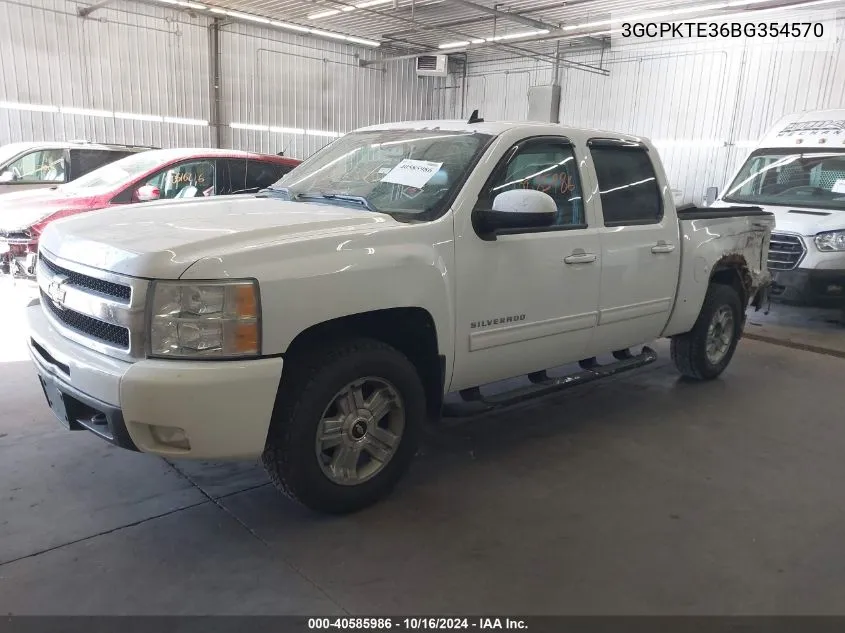 2011 Chevrolet Silverado 1500 Ltz VIN: 3GCPKTE36BG354570 Lot: 40585986