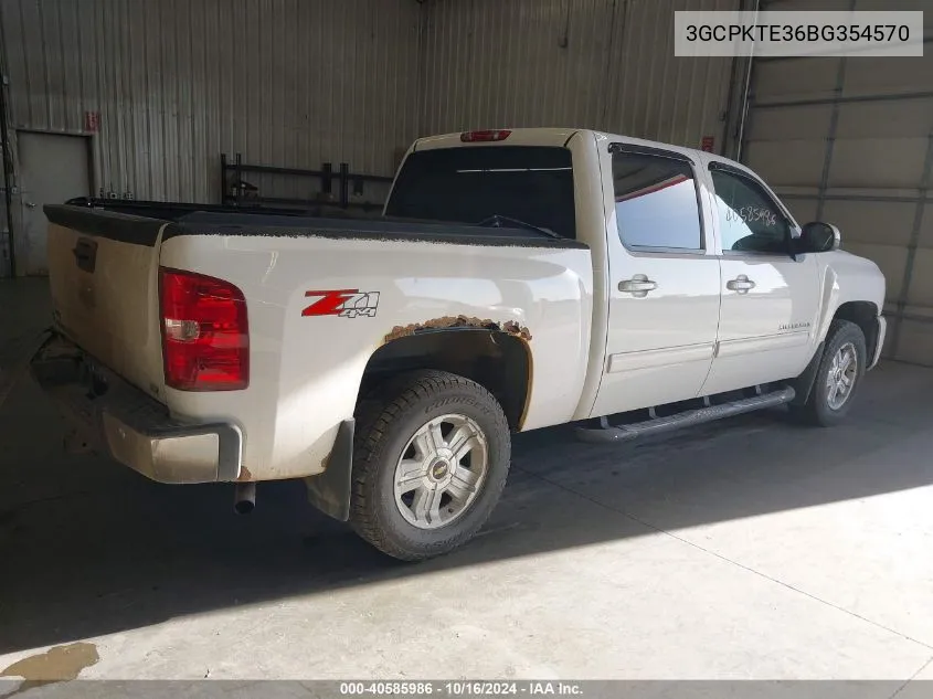 2011 Chevrolet Silverado 1500 Ltz VIN: 3GCPKTE36BG354570 Lot: 40585986