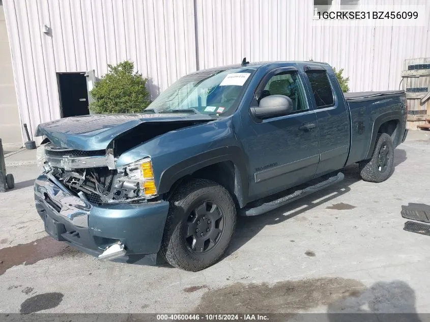 2011 Chevrolet Silverado 1500 Lt VIN: 1GCRKSE31BZ456099 Lot: 40600446