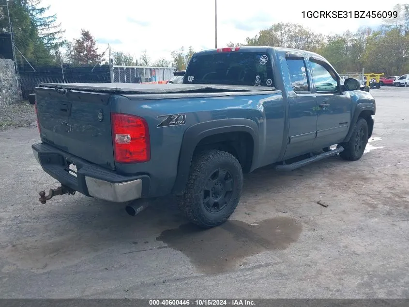 2011 Chevrolet Silverado 1500 Lt VIN: 1GCRKSE31BZ456099 Lot: 40600446