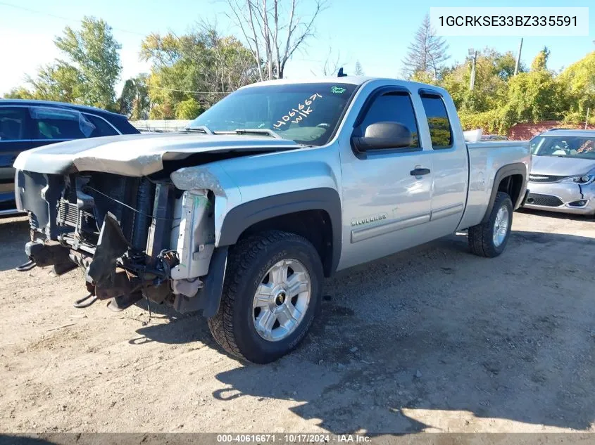 2011 Chevrolet Silverado 1500 Lt VIN: 1GCRKSE33BZ335591 Lot: 40616671