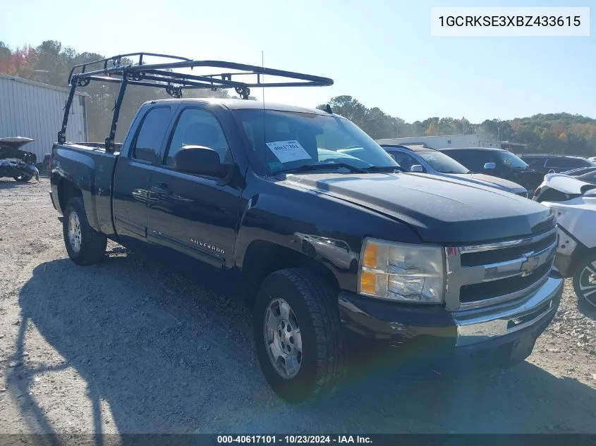 2011 Chevrolet Silverado 1500 Lt VIN: 1GCRKSE3XBZ433615 Lot: 40617101