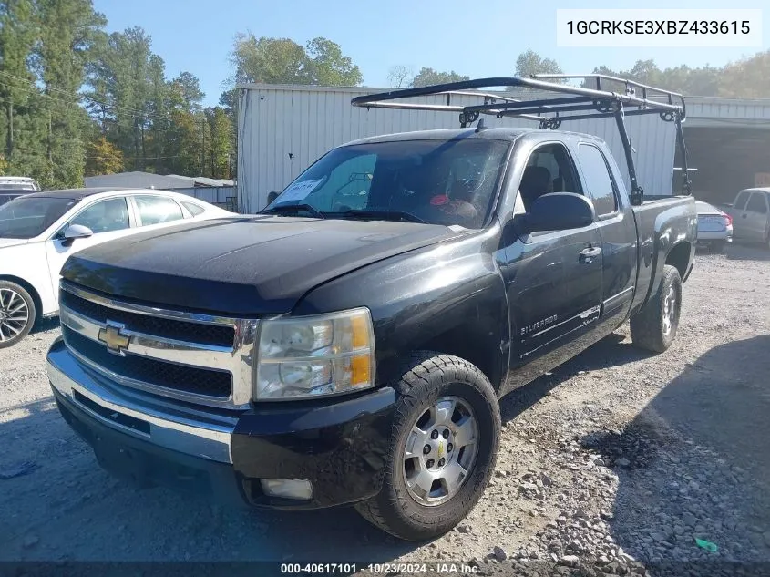 2011 Chevrolet Silverado 1500 Lt VIN: 1GCRKSE3XBZ433615 Lot: 40617101