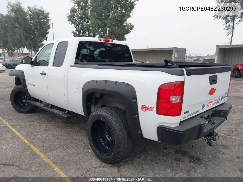 2011 Chevrolet Silverado 1500 Work Truck VIN: 1GCRCPE04BZ230297 Lot: 40619134