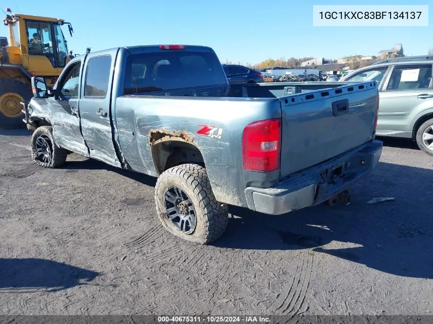 1GC1KXC83BF134137 2011 Chevrolet Silverado 2500Hd Lt