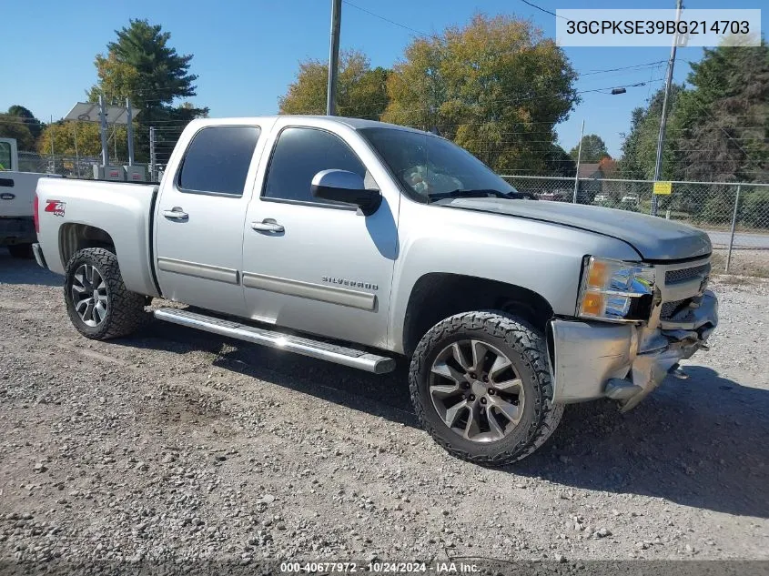 2011 Chevrolet Silverado 1500 Lt VIN: 3GCPKSE39BG214703 Lot: 40677972