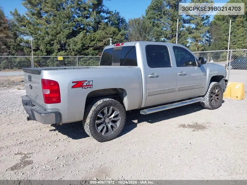 3GCPKSE39BG214703 2011 Chevrolet Silverado 1500 Lt