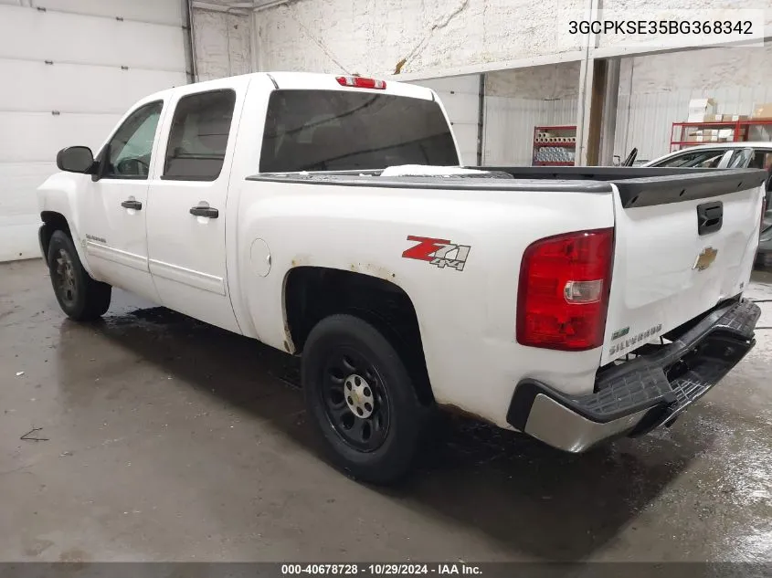 2011 Chevrolet Silverado 1500 Lt VIN: 3GCPKSE35BG368342 Lot: 40678728