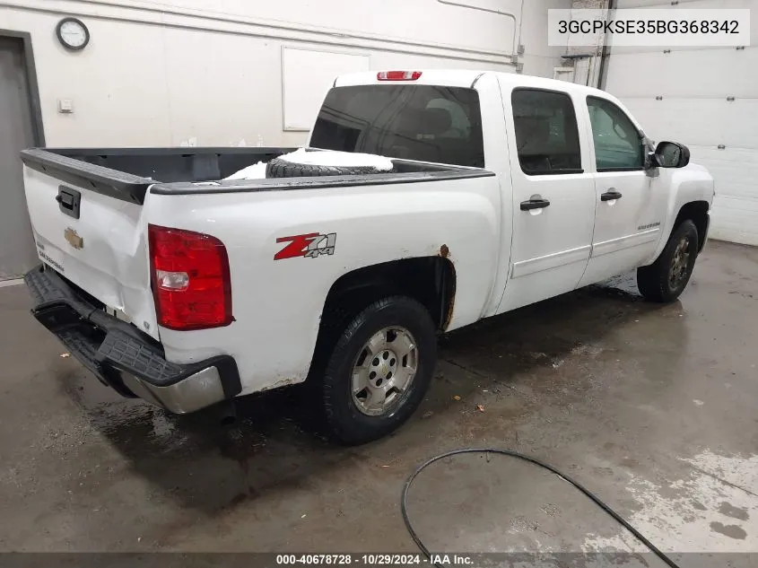 2011 Chevrolet Silverado 1500 Lt VIN: 3GCPKSE35BG368342 Lot: 40678728