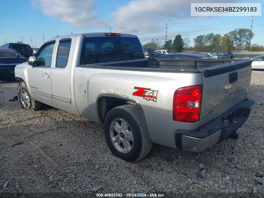 2011 Chevrolet Silverado 1500 K1500 Lt VIN: 1GCRKSE34BZ299183 Lot: 40682392