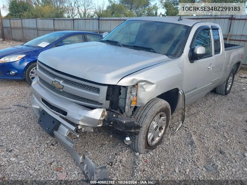 2011 Chevrolet Silverado 1500 K1500 Lt VIN: 1GCRKSE34BZ299183 Lot: 40682392