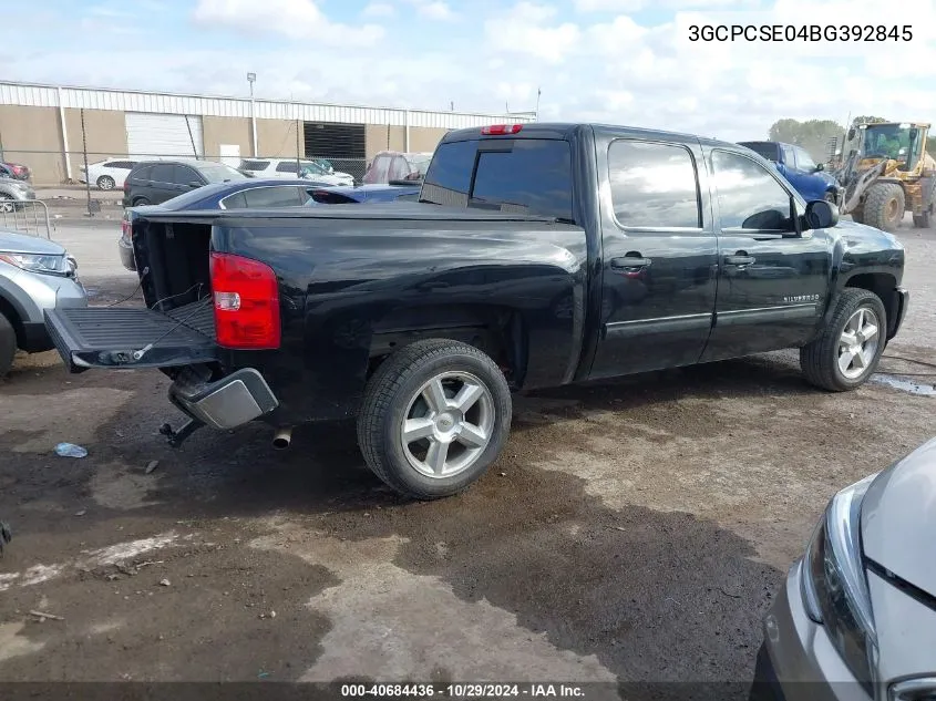 2011 Chevrolet Silverado 1500 Lt VIN: 3GCPCSE04BG392845 Lot: 40684436