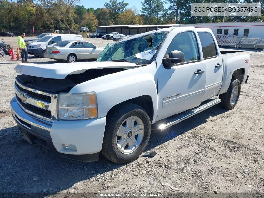 3GCPCSE04BG357495 2011 Chevrolet Silverado 1500 Lt