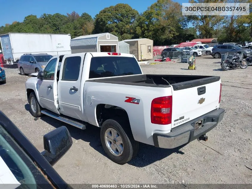 3GCPCSE04BG357495 2011 Chevrolet Silverado 1500 Lt