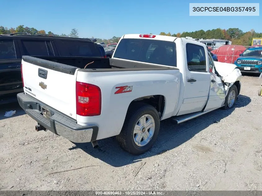 3GCPCSE04BG357495 2011 Chevrolet Silverado 1500 Lt