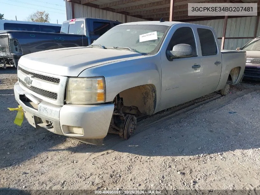 3GCPKSE34BG207481 2011 Chevrolet Silverado 1500 Lt