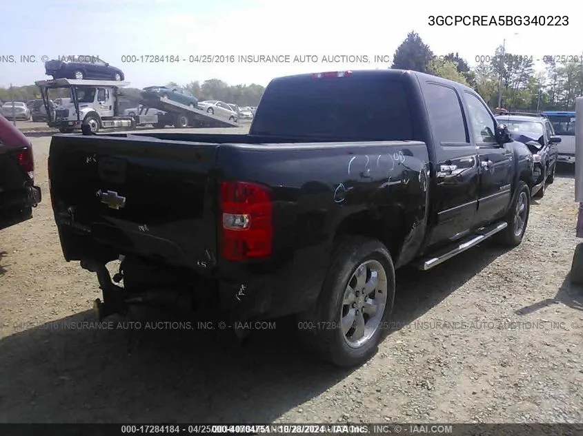 2011 Chevrolet Silverado 1500 Ls VIN: 3GCPCREA5BG340223 Lot: 40704751