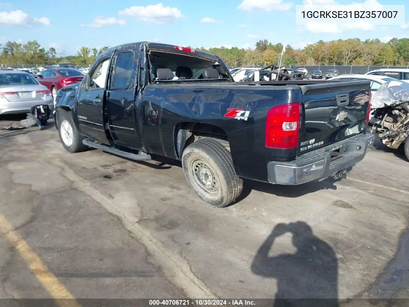 2011 Chevrolet Silverado 1500 Lt VIN: 1GCRKSE31BZ357007 Lot: 40706721