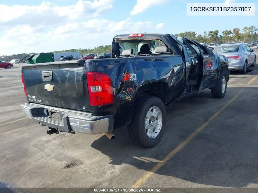 2011 Chevrolet Silverado 1500 Lt VIN: 1GCRKSE31BZ357007 Lot: 40706721