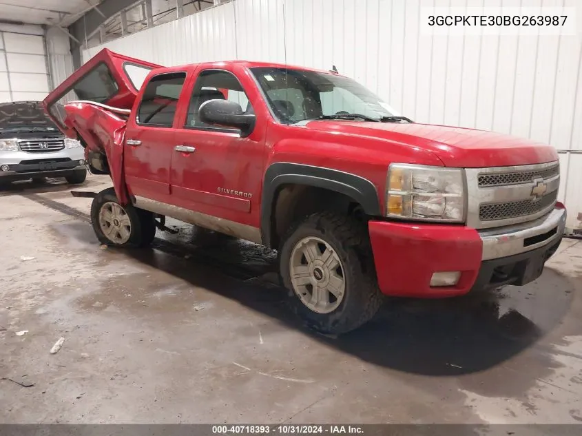 2011 Chevrolet Silverado 1500 Ltz VIN: 3GCPKTE30BG263987 Lot: 40718393