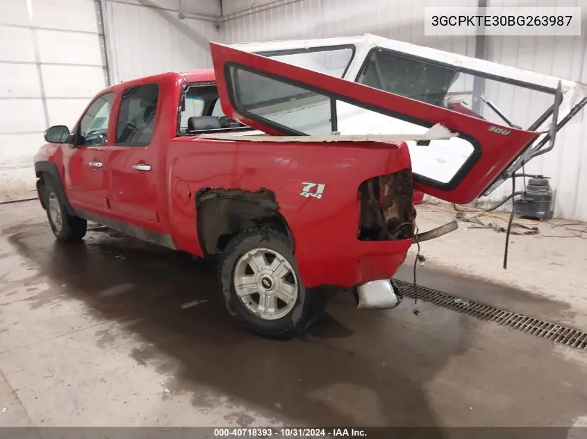 2011 Chevrolet Silverado 1500 Ltz VIN: 3GCPKTE30BG263987 Lot: 40718393